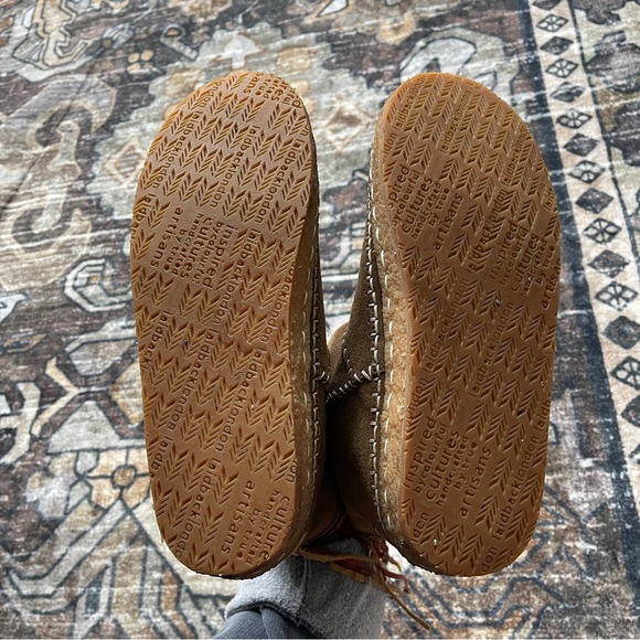 Laidbacklondon Crochet Ankle Boot Camel Suede Boots wool moccasins - Picture 8 of 8